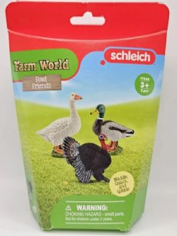 SCHLEICH - LES AMIS DES VOLAILLES (OIE,CANARD ET DINDE) #77546
